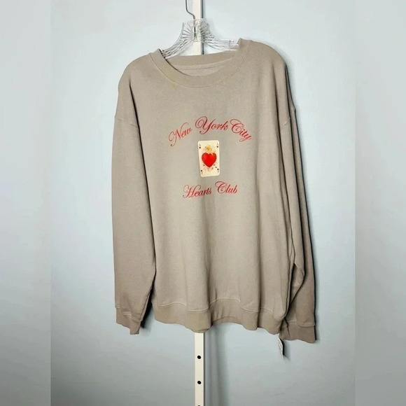 ❤️Golden Hour New York City Cotton Blend Graphic Sweatshirt size X-large Gray - Picture 6 of 7